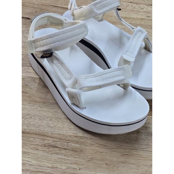TEVA FLATFORM UNIVERSAL MASH WOMEN SANDALS BRIGHT WHIT US 10 UK 8 EU 41 - Picture 3 of 7